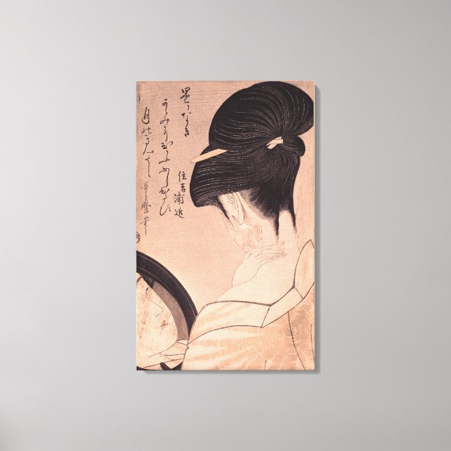 Impressão Em Tela Mulher Puttando maquiagem (Frente)