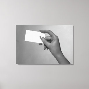 Impressão Em Tela Mulher que guardara o cartão