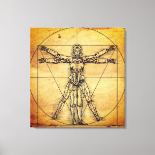 Impressão Em Tela Mulher Robô