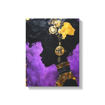 Mulher Steampunk Arte_Afrofuturística em Púrpura