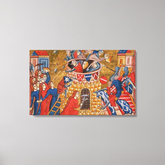 Impressão Em Tela Mulheres citianas cercando seus inimigos (Frente)