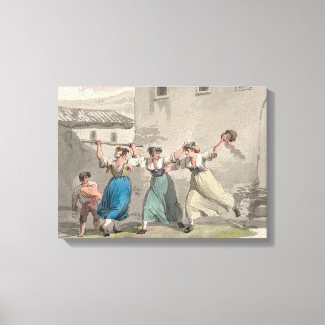 Impressão Em Tela Mulheres lutando em Roma, Itália (cena histórica) (Frente)