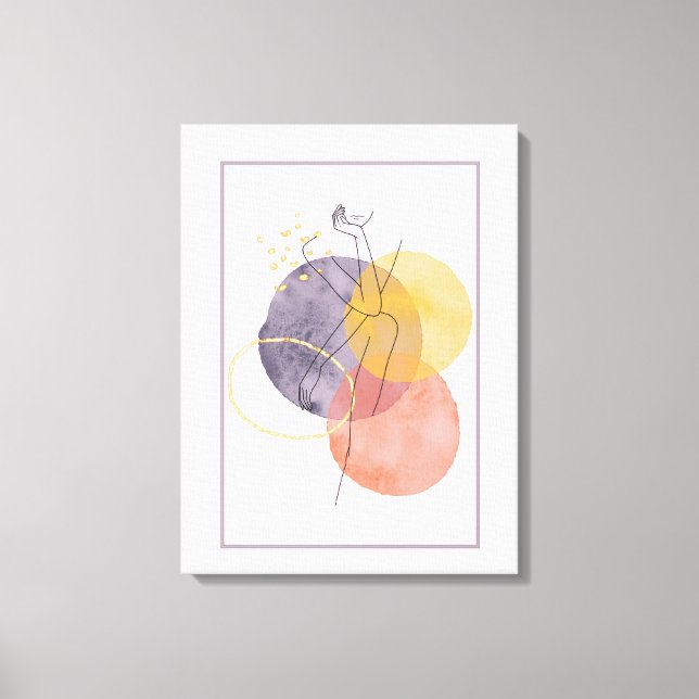 Impressão Em Tela mulheres na silhueta (Frente)