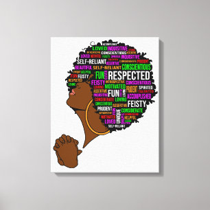 Impressão Em Tela Mulheres negras inspiradoras rainhas negras positi