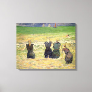 Impressão Em Tela Mulheres no Banho Dieppe de Paul Gauguin