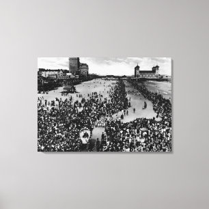 Impressão Em Tela Multidões em Atlantic City, beleza Pagent de NJ