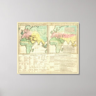 Impressão Em Tela Mundo como conhecido à divisão dos antigos