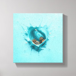 Impressão Em Tela Mundo de apresentação