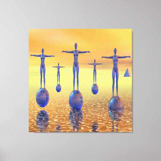 Impressão Em Tela Mundo do Futuro (Frente)