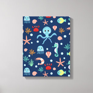 Impressão Em Tela Mundo do Mar