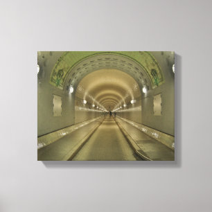 Impressão Em Tela Mural Hamburgo Elbtunnel velhos