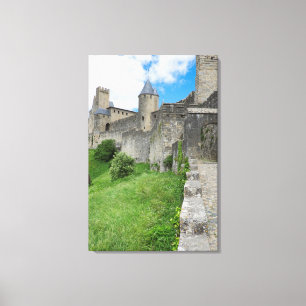 Impressão Em Tela Muralha Fortificada de Carcassonne