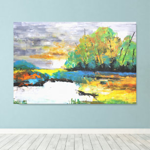 Impressão Em Tela Murmurios De Outono, Arte Paisagística,