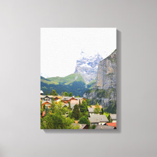 Impressão Em Tela Murren na Suíça