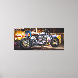 Impressão Em Tela Musa de motocicleta Harley Davidson em arte Scen