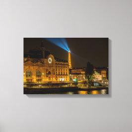 Impressão Em Tela Museu d'Orsay em Paris à noite