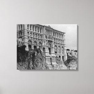 Impressão Em Tela Museu Oceanográfico de Mônaco Vintage