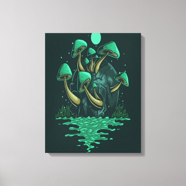 Impressão Em Tela Mushroom Art (Frente)