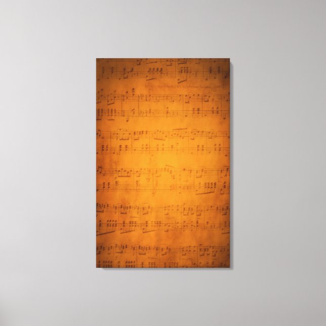 Impressão Em Tela Música antiga de folha de safra (Frente)