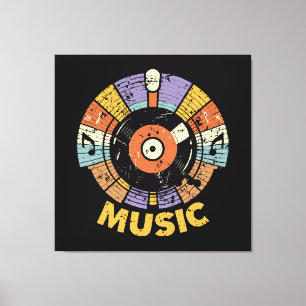 Impressão Em Tela música clássica retrô