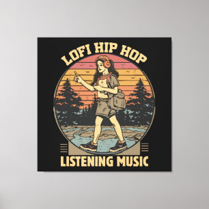 Impressão Em Tela Música lofi hip hop chillhop