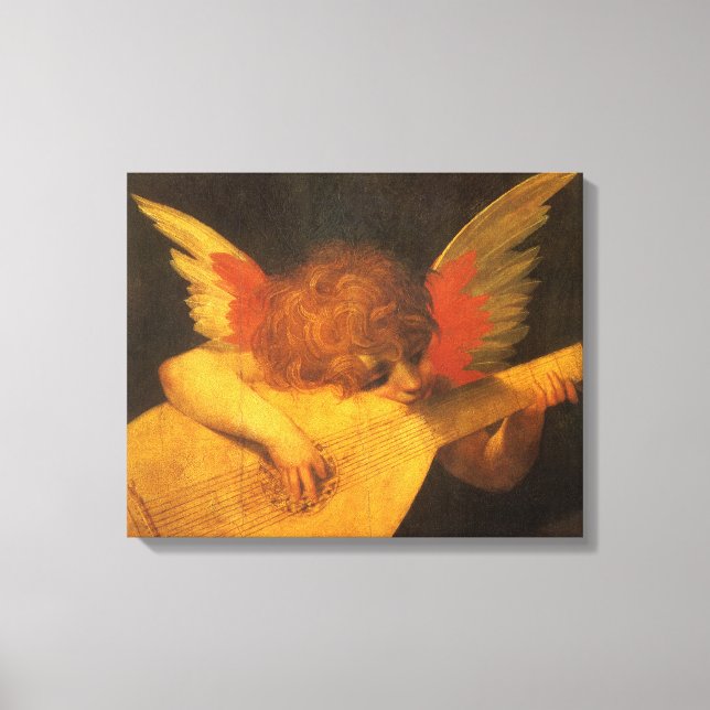 Impressão Em Tela Musical Angel Tocando Luta por Rosso Fiorentino (Frente)