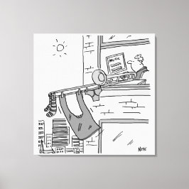 Impressão Em Tela Músico do jogador de trombone engraçado