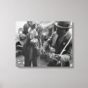 Impressão Em Tela Músicos da Rua West Memphis, 1935