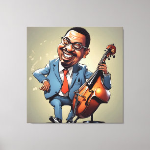 Impressão Em Tela músicos do jazz