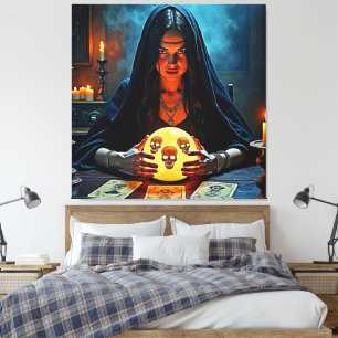 Impressão Em Tela Mystic Psychic Fortune Teller Design