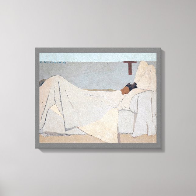 Impressão Em Tela Na Cama, Edouard Vuillard (Frente)