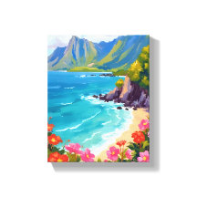 Na Costa Pali Kauai Hawaii Pintura Costeira