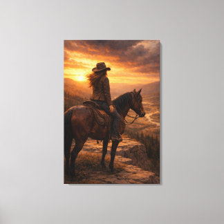 Impressão Em Tela Na Luz | Arte de Cavalo | Tela Esticada
