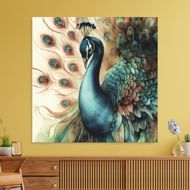 Impressão Em Tela Na moda de Peacock Decorativo Moderno (Insitu(Sala de estar))