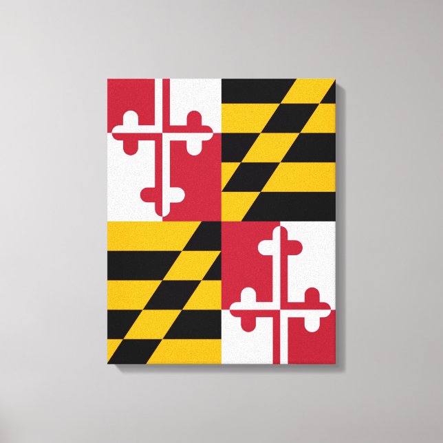 Impressão Em Tela Na moda Maryland Flag Decor (Frente)