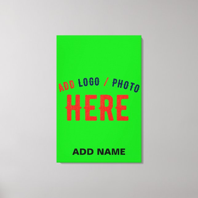 IMPRESSÃO EM TELA NA MODA MODERNO PERSONALIZADO VERDE LIMÃO VERIFICA (Frente)