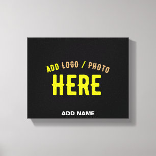 IMPRESSÃO EM TELA NA MODA MODERNO PERSONALIZÁVEL NEGRO VERIFICADO CO