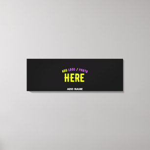 IMPRESSÃO EM TELA NA MODA MODERNO PERSONALIZÁVEL NEGRO VERIFICADO CO