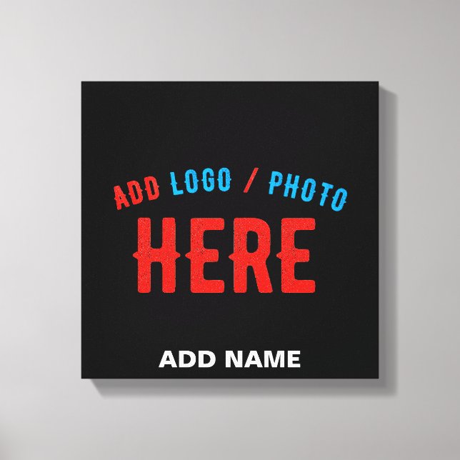 IMPRESSÃO EM TELA NA MODA MODERNO PERSONALIZÁVEL NEGRO VERIFICADO CO (Frente)