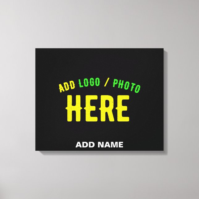 IMPRESSÃO EM TELA NA MODA MODERNO PERSONALIZÁVEL NEGRO VERIFICADO CO (Frente)