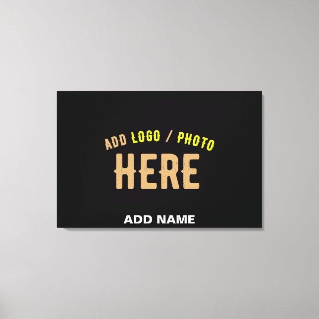 IMPRESSÃO EM TELA NA MODA MODERNO PERSONALIZÁVEL NEGRO VERIFICADO CO (Frente)