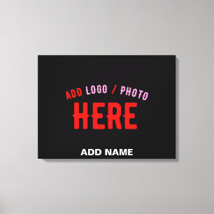 IMPRESSÃO EM TELA NA MODA MODERNO PERSONALIZÁVEL NEGRO VERIFICADO CO