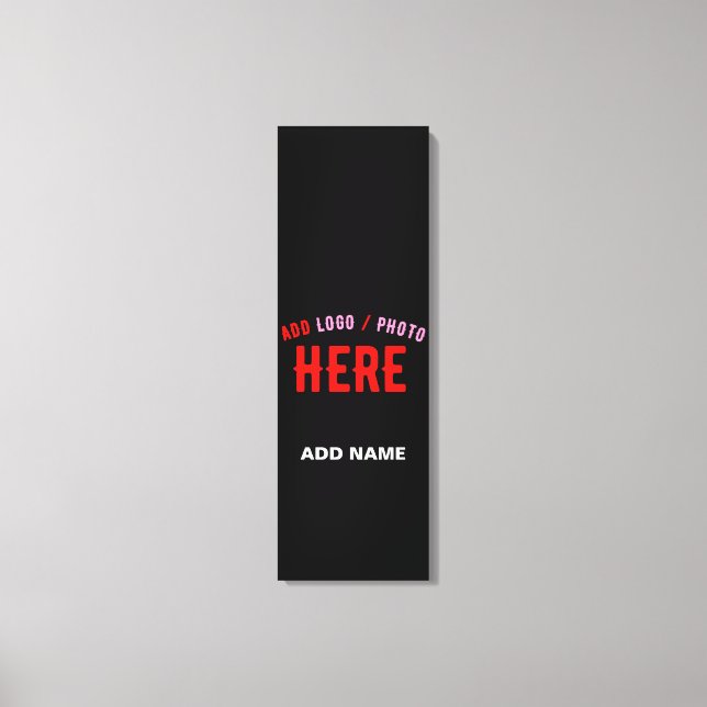 IMPRESSÃO EM TELA NA MODA MODERNO PERSONALIZÁVEL NEGRO VERIFICADO CO (Frente)