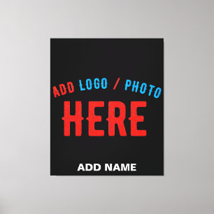 IMPRESSÃO EM TELA NA MODA MODERNO PERSONALIZÁVEL NEGRO VERIFICADO CO