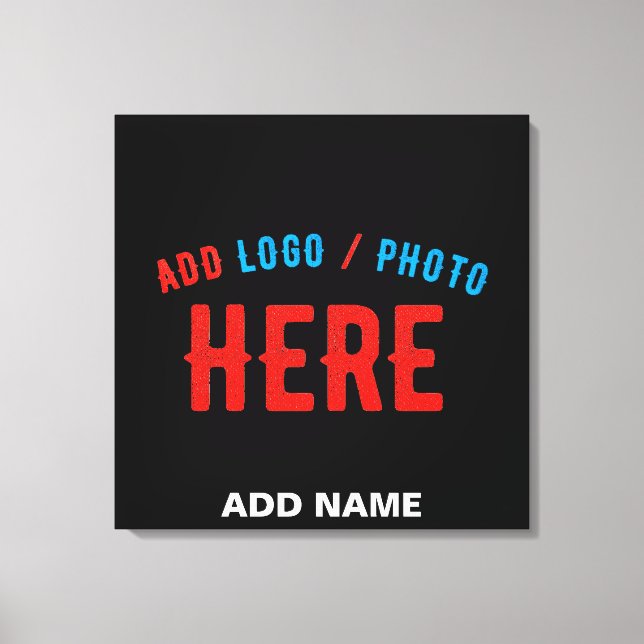 IMPRESSÃO EM TELA NA MODA MODERNO PERSONALIZÁVEL NEGRO VERIFICADO CO (Frente)