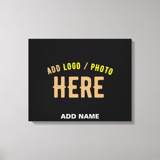 IMPRESSÃO EM TELA NA MODA MODERNO PERSONALIZÁVEL NEGRO VERIFICADO CO (Frente)