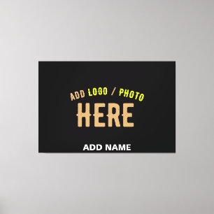 IMPRESSÃO EM TELA NA MODA MODERNO PERSONALIZÁVEL NEGRO VERIFICADO CO