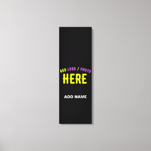 IMPRESSÃO EM TELA NA MODA MODERNO PERSONALIZÁVEL NEGRO VERIFICADO CO