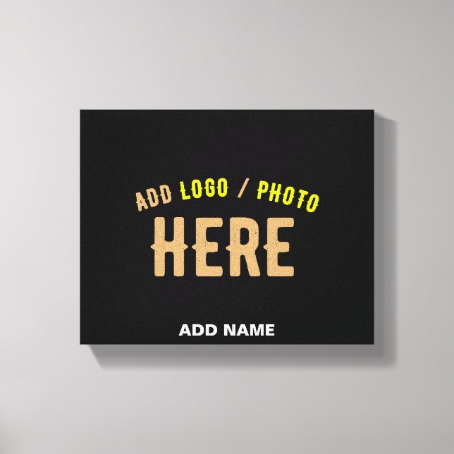 IMPRESSÃO EM TELA NA MODA MODERNO PERSONALIZÁVEL NEGRO VERIFICADO CO (Frente)