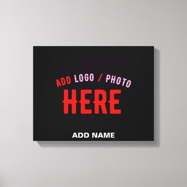 IMPRESSÃO EM TELA NA MODA MODERNO PERSONALIZÁVEL NEGRO VERIFICADO CO (Frente)